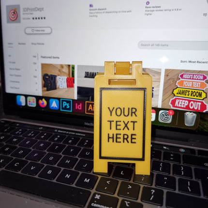 Custom Mini Floor Sign – Personalized Colors & Text - Sign | Personalised Gift
