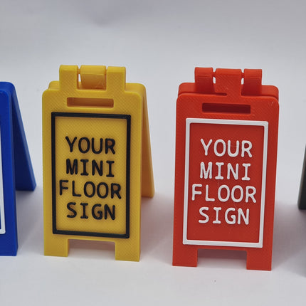 Do Not Touch Mini Floor Sign – Custom Colors & Sizes - Alternative Angle View