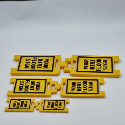Do Not Touch Mini Floor Sign – Custom Colors & Sizes - Lifestyle Room Setting
