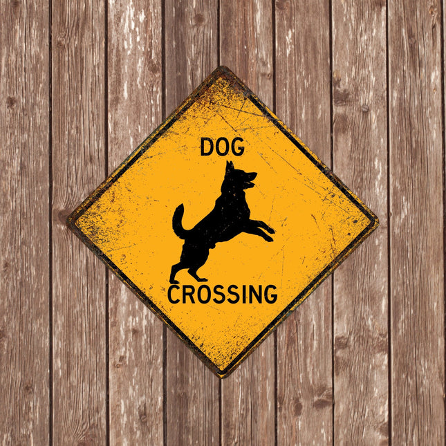Dog Crossing Sign - Sign | Personalised Gift