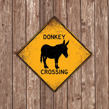 Donkey Crossing Sign - Sign | Personalised Gift