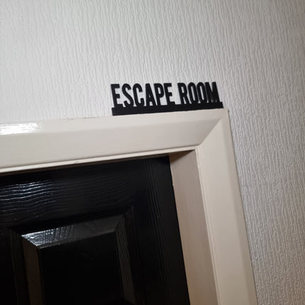 Escape Room Door Topper - Close Up Detail View