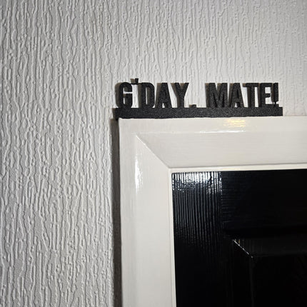 G'Day Mate Door Topper - Close Up Detail View