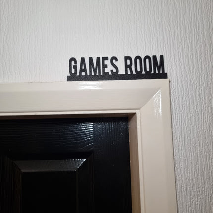 Games Room Door Topper - Door Topper | Personalised Gift