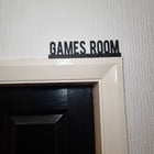 Games Room Door Topper - Door Topper | Personalised Gift