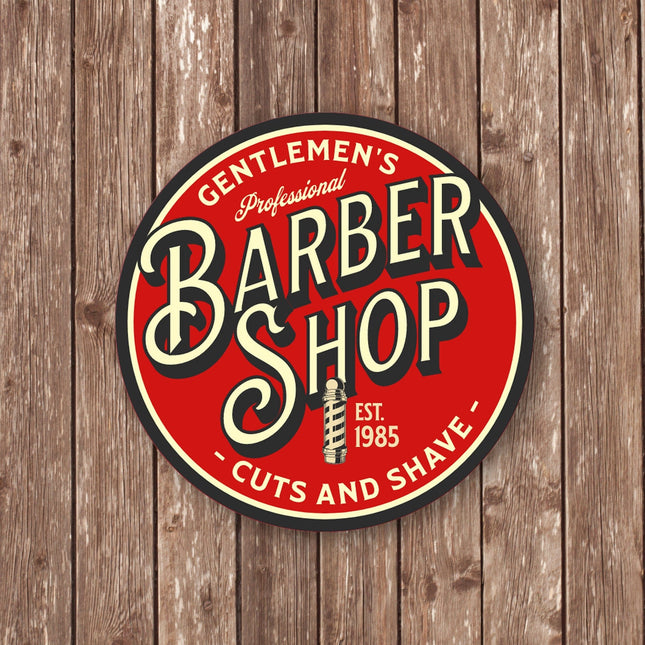 Gentleman's Barbershop Sign - Sign | Personalised Gift