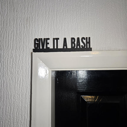 Give It A Bash Door Topper - Lifestyle Room Setting