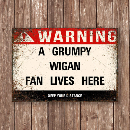 Grumpy Wigan Fan Sign - Sign | Personalised Gift