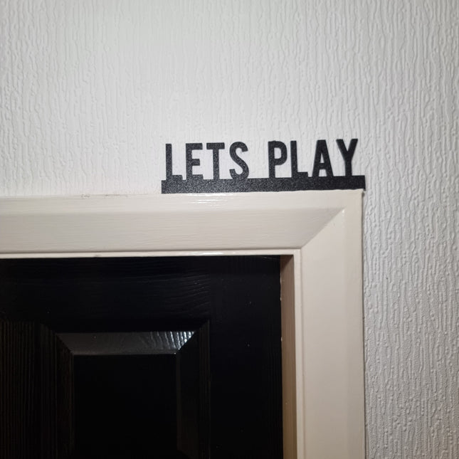 Lets Play Door Topper - Door Topper | Personalised Gift