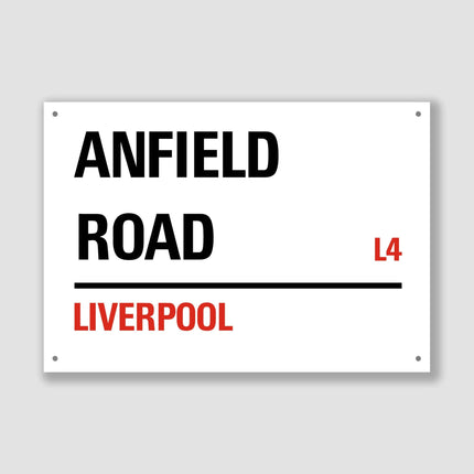 Liverpool Anfield Road Street Sign - Sign | Personalised Gift
