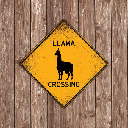 Llama Crossing Sign - Sign | Personalised Gift