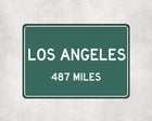 Los Angeles Distance Sign - Sign | Personalised Gift