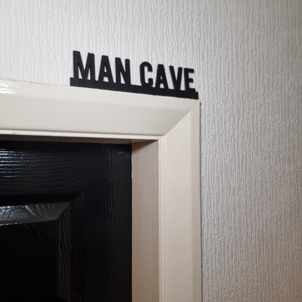 Man Cave Door Topper - Close Up Detail View