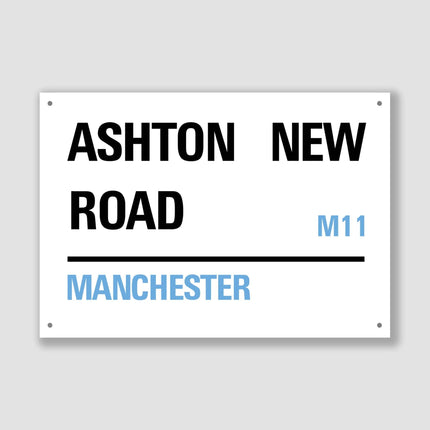 Manchester Ashton New Road Street Sign - Sign | Personalised Gift