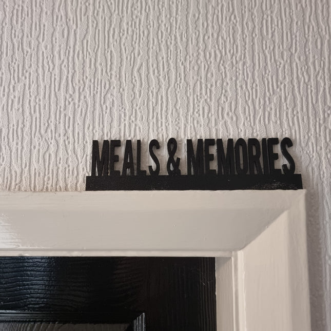 Meals & Memories Door Topper - Door Topper | Personalised Gift
