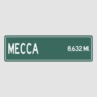 Mecca Distance Street Sign - Sign | Personalised Gift