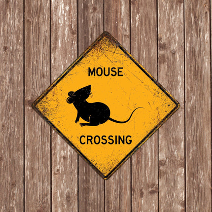 Mouse Crossing Sign - Sign | Personalised Gift