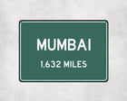 Mumbai Distance Sign - Sign | Personalised Gift
