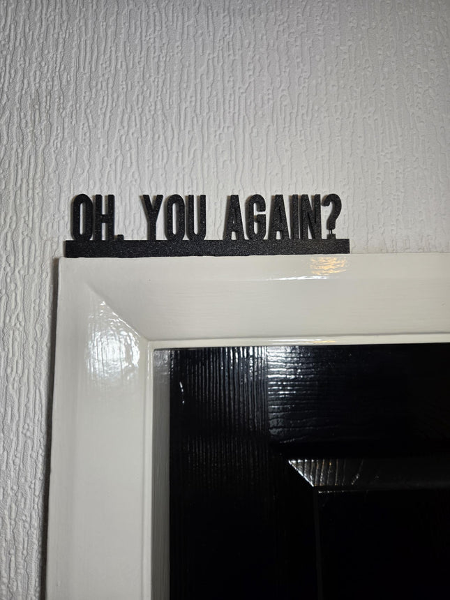 Oh, You Again? Door Topper - Door Topper | Personalised Gift