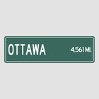 Ottawa Distance Street Sign - Sign | Personalised Gift
