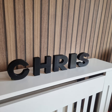 Personalised Decorative Letters Ornament - Close Up Detail View