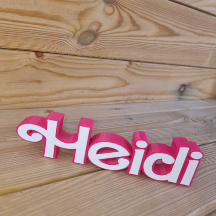 Personalised Desk Name Sign - Alternative Angle View