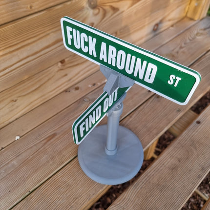 Personalised Handcrafted Street Sign - Alternative Angle View