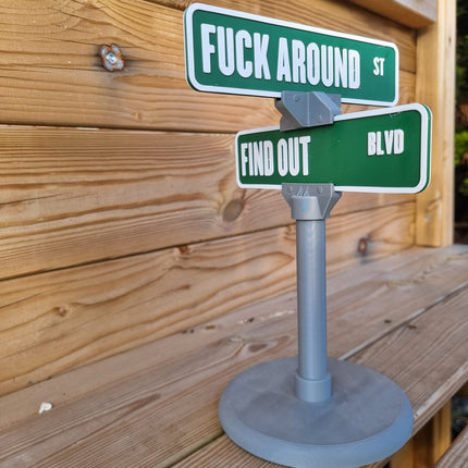 Personalised Handcrafted Street Sign - Alternative Angle View