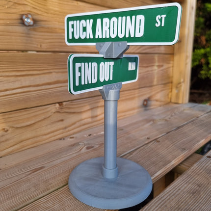 Personalised Handcrafted Street Sign - Close Up Detail View