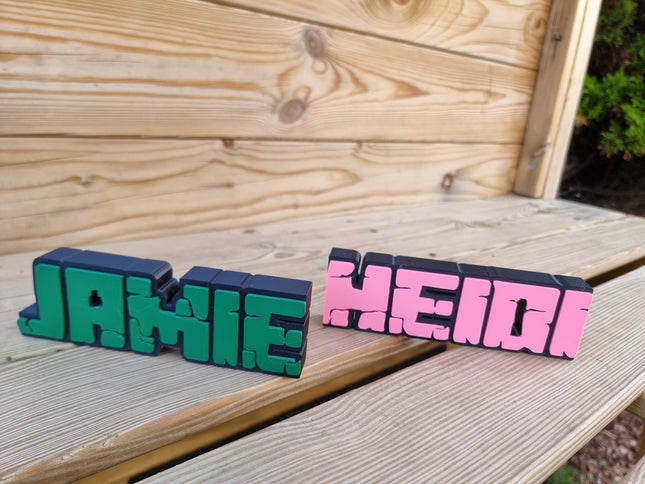 Personalised Pixel Style Gaming Nameplate - Gift | Personalised Gift