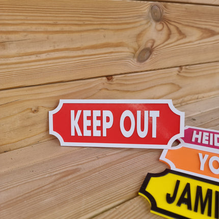 Personalized Door Sign - Alternative Angle View