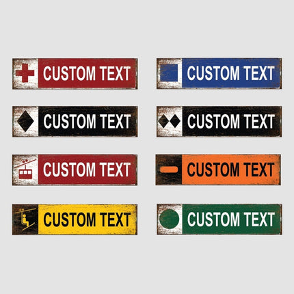 Personalized Ski Trail Sign - Sign | Personalised Gift