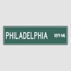 Philadelphia Distance Street Sign - Sign | Personalised Gift
