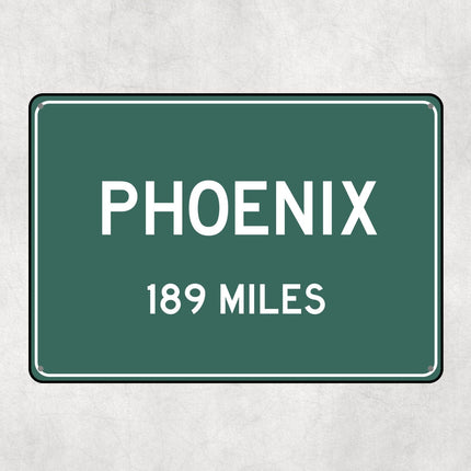 Phoenix Distance Sign - Sign | Personalised Gift