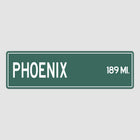 Phoenix Distance Street Sign - Sign | Personalised Gift