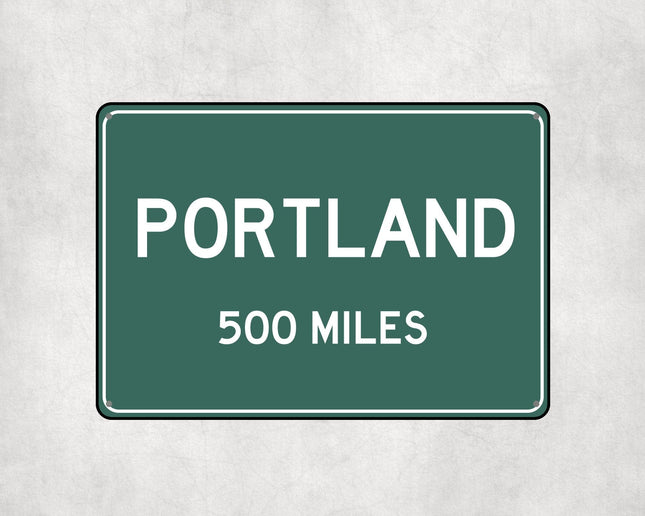 Portland Distance Sign - Sign | Personalised Gift