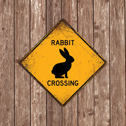 Rabbit Crossing Sign - Sign | Personalised Gift