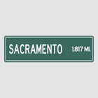 Sacramento Distance Street Sign - Sign | Personalised Gift