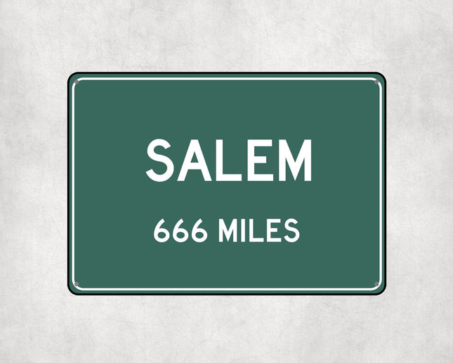 Salem Distance Sign — product image