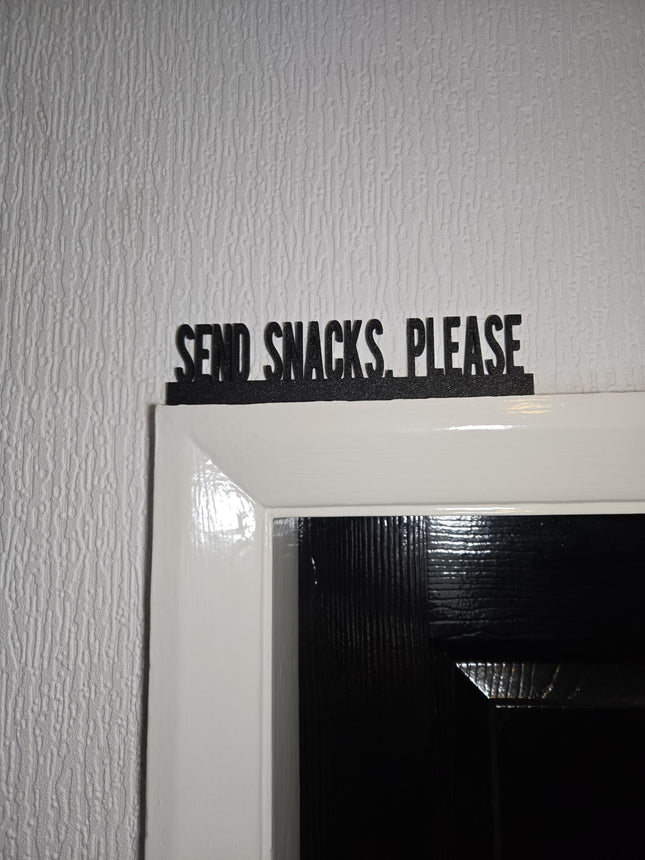 Send Snacks, Please Door Topper - Unique Personalised Gift