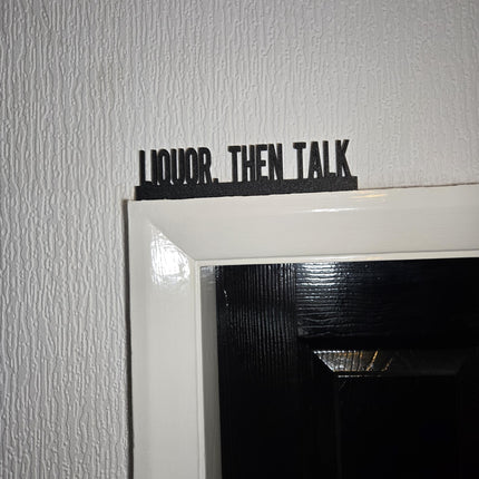 Sit. Sip. Repeat Door Topper - Lifestyle Room Setting
