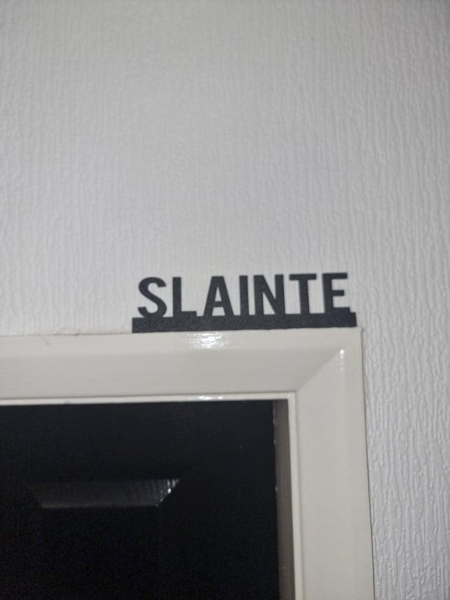 Slainte Door Topper - Unique Personalised Gift