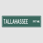 Tallahassee Distance Street Sign - Sign | Personalised Gift