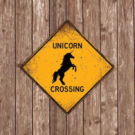 Unicorn Crossing Sign - Sign | Personalised Gift
