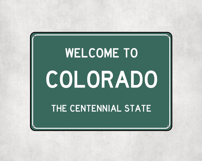 Welcome to Colorado Sign - Sign | Personalised Gift