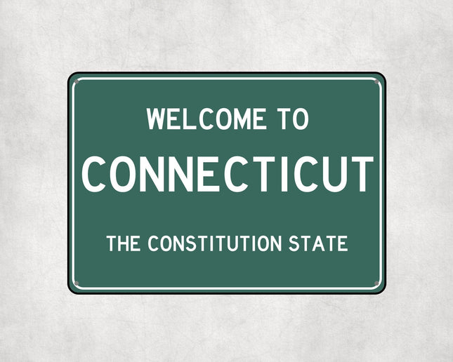 Welcome to Connecticut Sign - Sign | Personalised Gift
