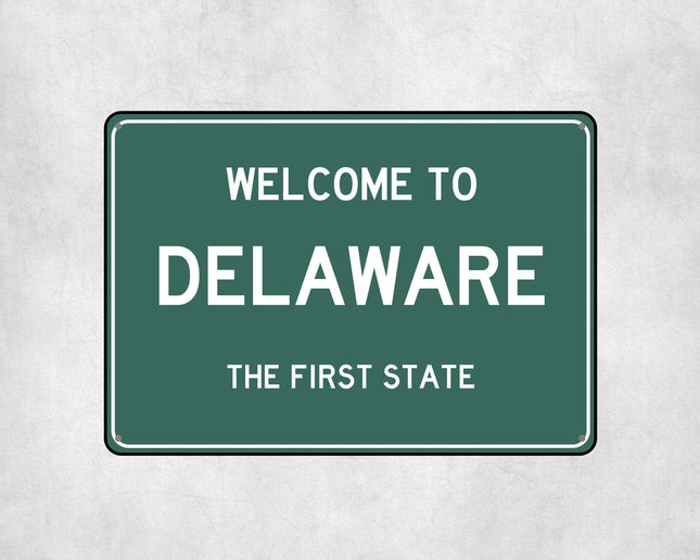 Welcome to Delaware Sign - Sign | Personalised Gift