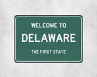 Welcome to Delaware Sign - Sign | Personalised Gift