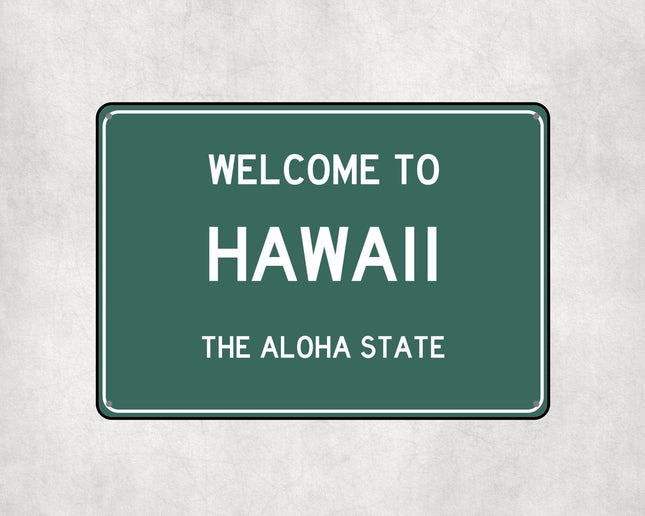 Welcome to Hawaii Sign - Sign | Personalised Gift