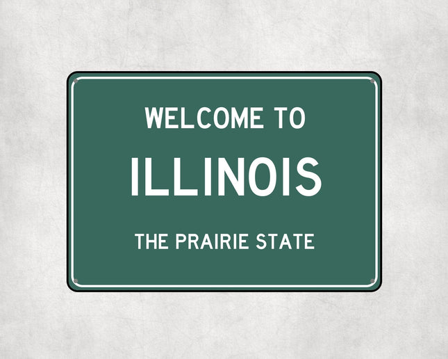 Welcome to Illinois Sign - Sign | Personalised Gift